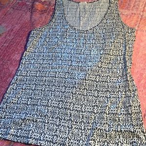 J Crew sleeveless top with sequins